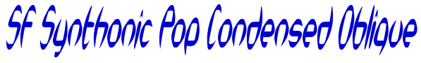 SF Synthonic Pop Condensed Oblique लिपि